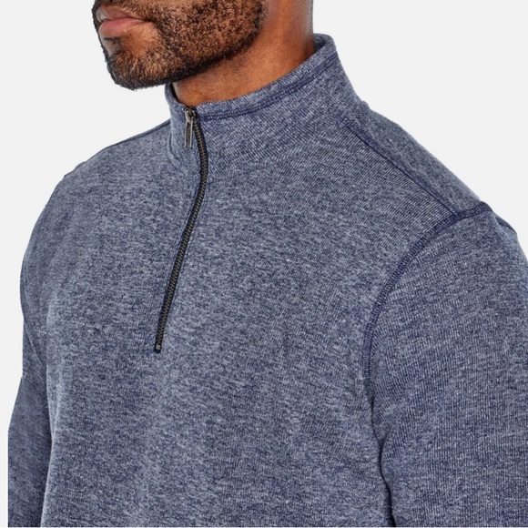 NWT GAP Indigo Blue Half Zip Pullover Sweater 3XL - Picture 7 of 14